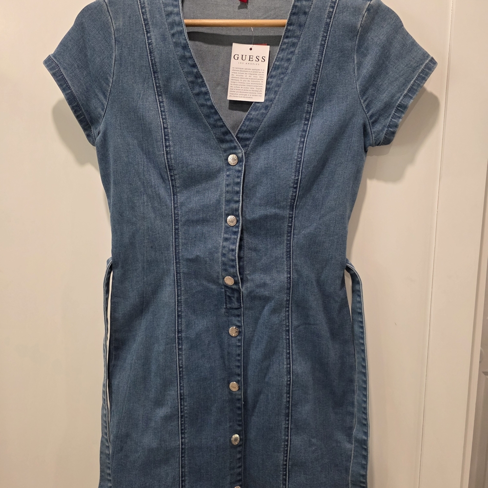 Guess Denim Short Sleeve Dress
